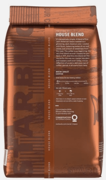 Starbucks House Blend Whole Bean Coffee, 40 oz.pack of 2