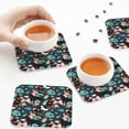 thumbnail image 7 of Pofeuu Rottweiler Print Leather Coasters Set of 6, Round Cups Mugs Mat Pad for Home Kitchen Heat Resistant Drink Coasters,Square, 7 of 7