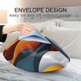 thumbnail image 4 of Yayeee Pillowcase Standard Size Set of 2 Satin Wrinkle Resistant Pillow Case, Abstract Wavy, 4 of 8