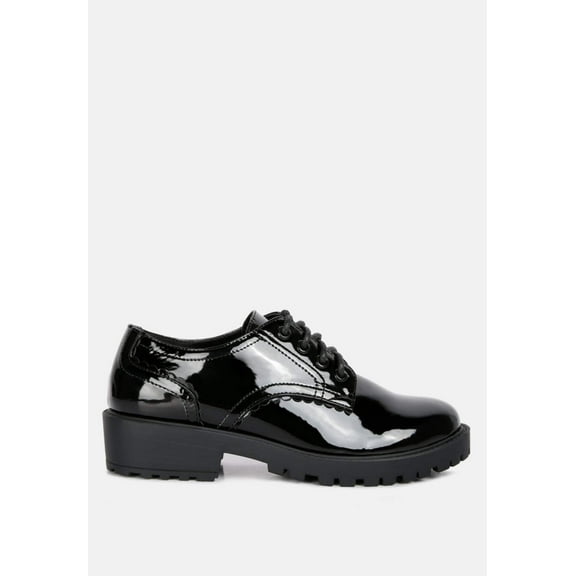 Whittle Patent Lace Up Derby Shoes