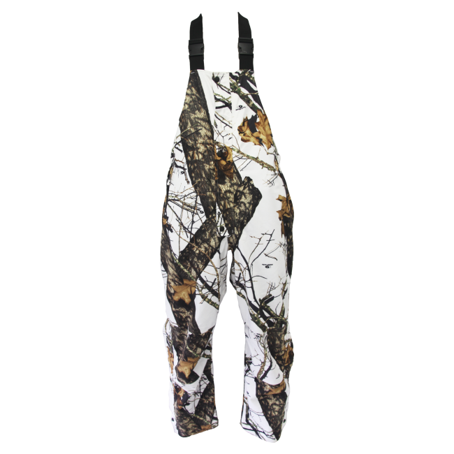 Waterproof Bibs Mossy Oak Winter Break Up-SM by Rave Sports