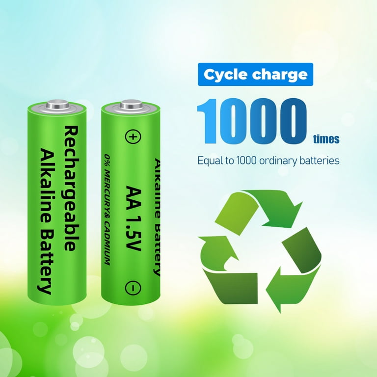 16PCS Alkaline Rechargeable Batteries 1.5V AA/AAA 3000mAh Battery For Toys  Clock