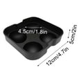 thumbnail image 3 of Pompotops Silicone Ball Ice Mould, Spherical Ice Tray, Large Sphere Ice Mould Tray, Ice Machine Ice Mould For Whiskey, Ice Ball Maker (Black), 3 of 9
