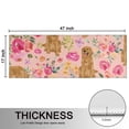 thumbnail image 5 of Kitchen Rugs Sets Of 2,Golden Retriever with Flowers Anti Fatigue Kitchen Mat Rugs Non Slip Washable,Decorative Kitchen Floor Mats for Kitchen,Sink,Laundry,17"X47", 5 of 5