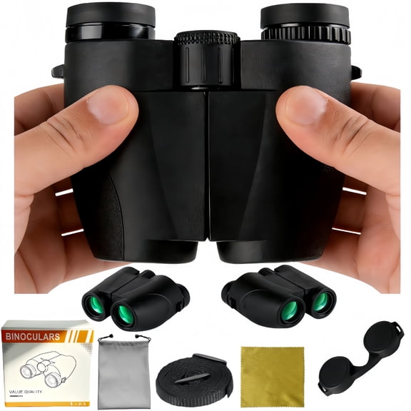  Black Binoculars for Adults High Powered for Stargazing & Bird Watching,Ideal Essentials for Cruise Ship, Travel, Camping, Outdoor
