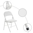 thumbnail image 3 of Tcbosik 6PCS Folding Chairs, Sturdy Fold Up Chairs, Stackable Foldable Chairs, Portable PVC Chairs, Party Folding Chairs for Home, Wedding, Party, Outdoor Events, Exhibition, White, 3 of 6