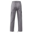 thumbnail image 4 of Men's Big & Tall Fleece Cargo Sweatpants Gray M, 4 of 5