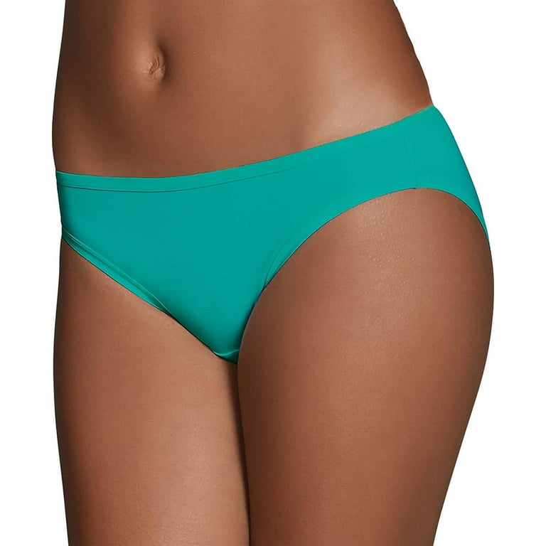 Fruit of the Loom womens Microfiber Panties Regular & Plus Size bikini  underwear, - 6 Pack Assorted, 5 US 