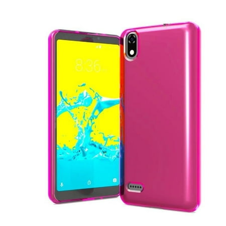 For ZTE Z1 Gabb Wireless TPU 1-Piece Flexible Cover Phone Case - Pink