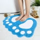 thumbnail image 4 of Alfombrilla de baño antideslizante | Alfombra de baño ultrasuave y absorbente | Alfombrilla de interior lavable a máquina | 40 x 60 cm para baño, dormitorio, salón | Morado, azul y gris, 4 of 9