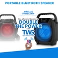 thumbnail image 4 of Technical Pro Portable Bluetooth Speaker 300W 6.5 Inch Woofer FM Radio USB Inputs, 4 of 5