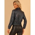 thumbnail image 4 of Chaquede chándal pamujer Chaquemetálide manlarbrillante holográficon cremalleen parte delanteSireNegXL, 4 of 6