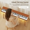 thumbnail image 3 of TERENCE 88 Key Piano Keyboard Digital: 88 Key keyboard Piano Semi-Weighted Full Size Premium Sound MIDI Headphone Jack Triple Pedal for Beginners to Professionals, 3 of 8