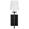 thumbnail image 2 of Eclipse 1 light Black and White shade wall sconce, 2 of 4