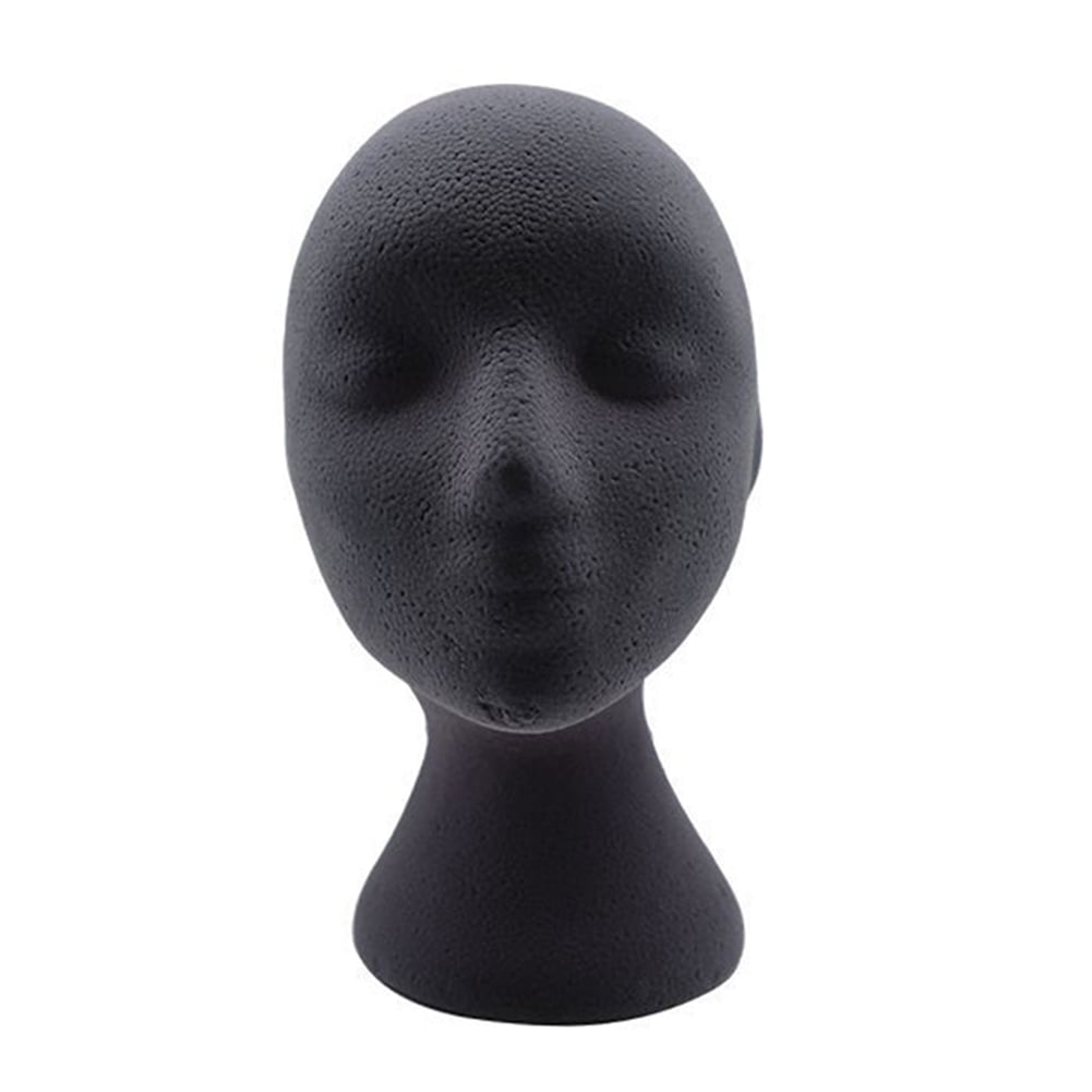 Travelwant 2Pcs/Set Wig Head - Tall Female Foam Mannequin Wig Stand and Holder for Style, Model And Display Hair, Hats and Hairpieces, Mask