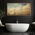 thumbnail image 3 of IDEA4WALL Extra Large Framed Canvas Print Wall Art Expansive Cloudscape Over Plains Classic Art Inspired Colorful Stripes Wall Decor Oversized Artwork Relax/Calm for Living Room - 60"x30", 3 of 5
