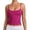 Hot Pink, variant on Women's Adjustable Spaghetti Strap Cami Tank Top, Scoop Neck Slim Fit Sleeveless Camisole, Basic Layering Top Hot Pink XXL