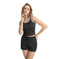 thumbnail image 6 of MINTREUS Womens Sleeveless Pajamas Set Casual Sleepwear Sets Tank Top and Shorts 2 Piece Loungewear, 6 of 8
