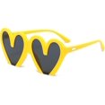 thumbnail image 1 of Gafas de sol de gran tamaño en forma de corazón para mujer, gafas de sol bonitas y bonitas con montura grande a la moda para fiesta, 1 of 5