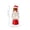 Red, Transparent, variant on Christmas LED Snow Globe Candle Lamp, Light Up Santa Snowman Figurine, Warm Flameless Night Light Mini Tabletop Ornament for Xmas Home Mantel Window Holiday Party Decorations & Stocking Stuffer Gift