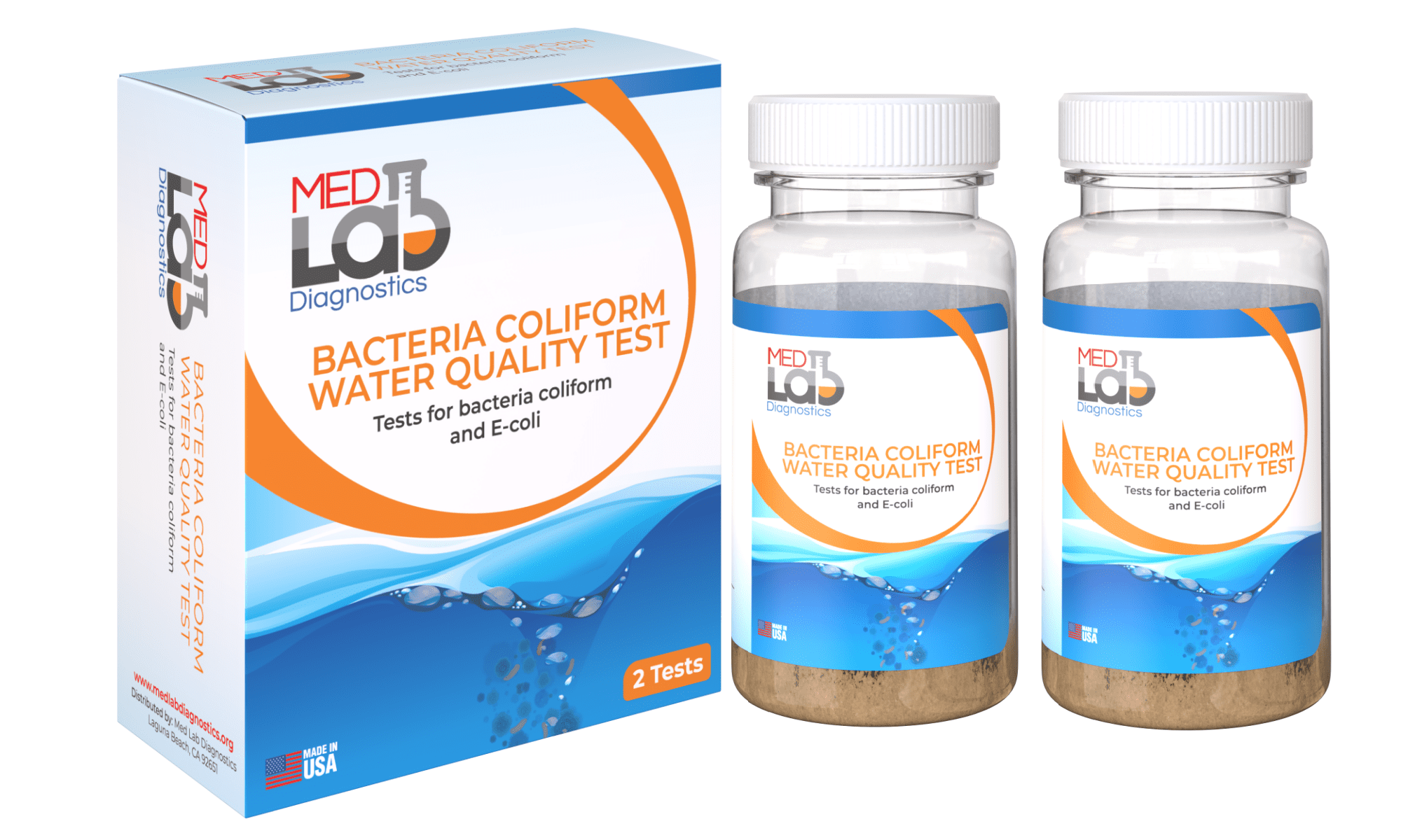 Bacteria Coliforms and Ecoli Test Kit for Water Quality Testing