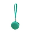 thumbnail image 2 of Coin Purse, Waterproof Silicone Coin Pouch for Shopping and Travel, Mini Headphone Case with Zipper, Portable Circular Small Coin Pouch for Storage Coin, Key, Lipstick, Access Card -Mint Green, 2 of 7