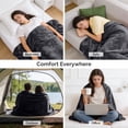 thumbnail image 7 of IR Imperial Rooms Fleece Bed Throw Blanket, Plush, Travel and Couch Fuzzy, Cozy Washable Ultrasoft Queen Size Gray, 7 of 7