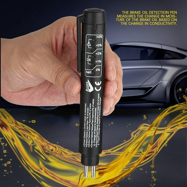 Stylo d'huile de frein Qiilu, stylo de testeur d'huile liquide de