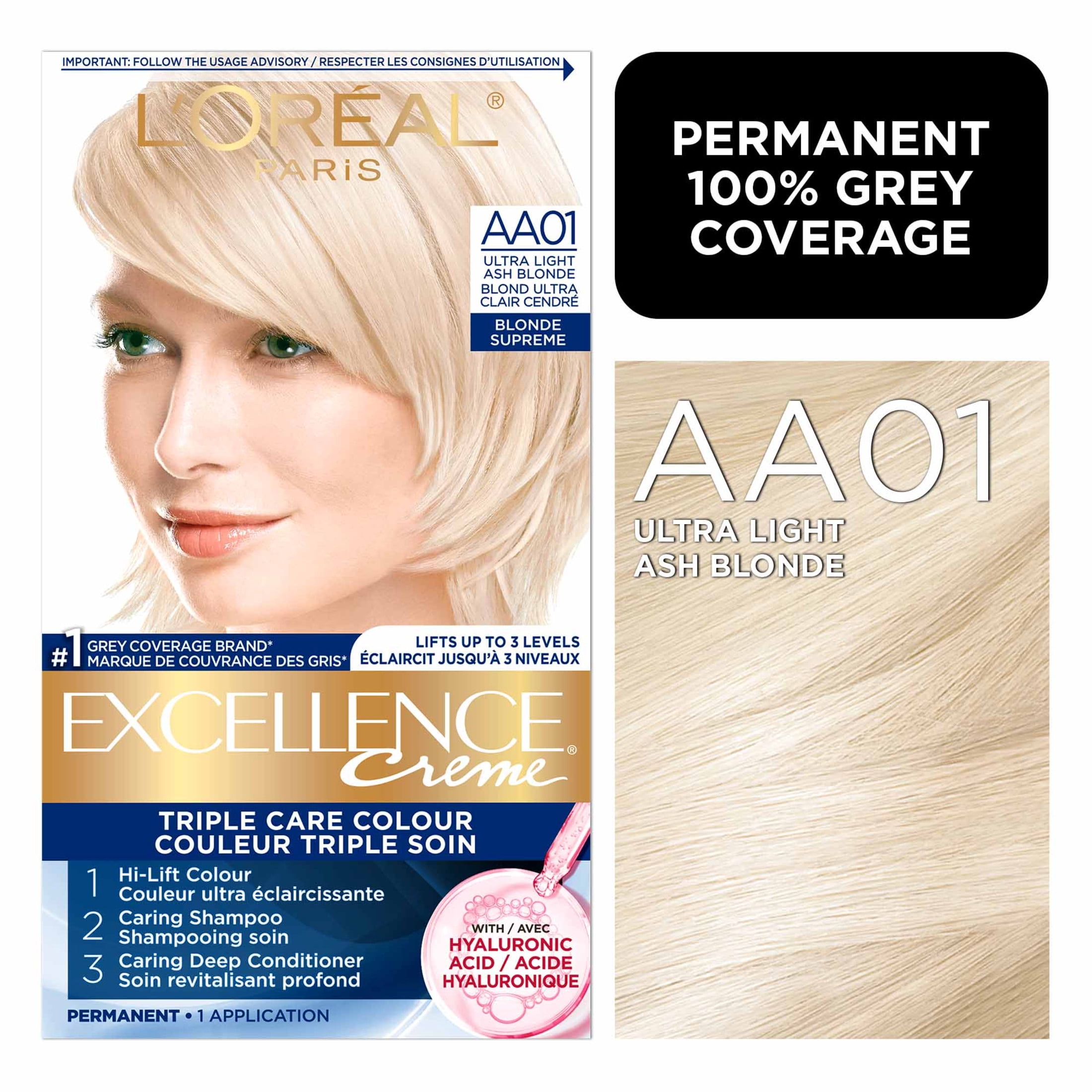L'Oréal Paris Excellence Crème Hair Dye, Permanent Hair Color with