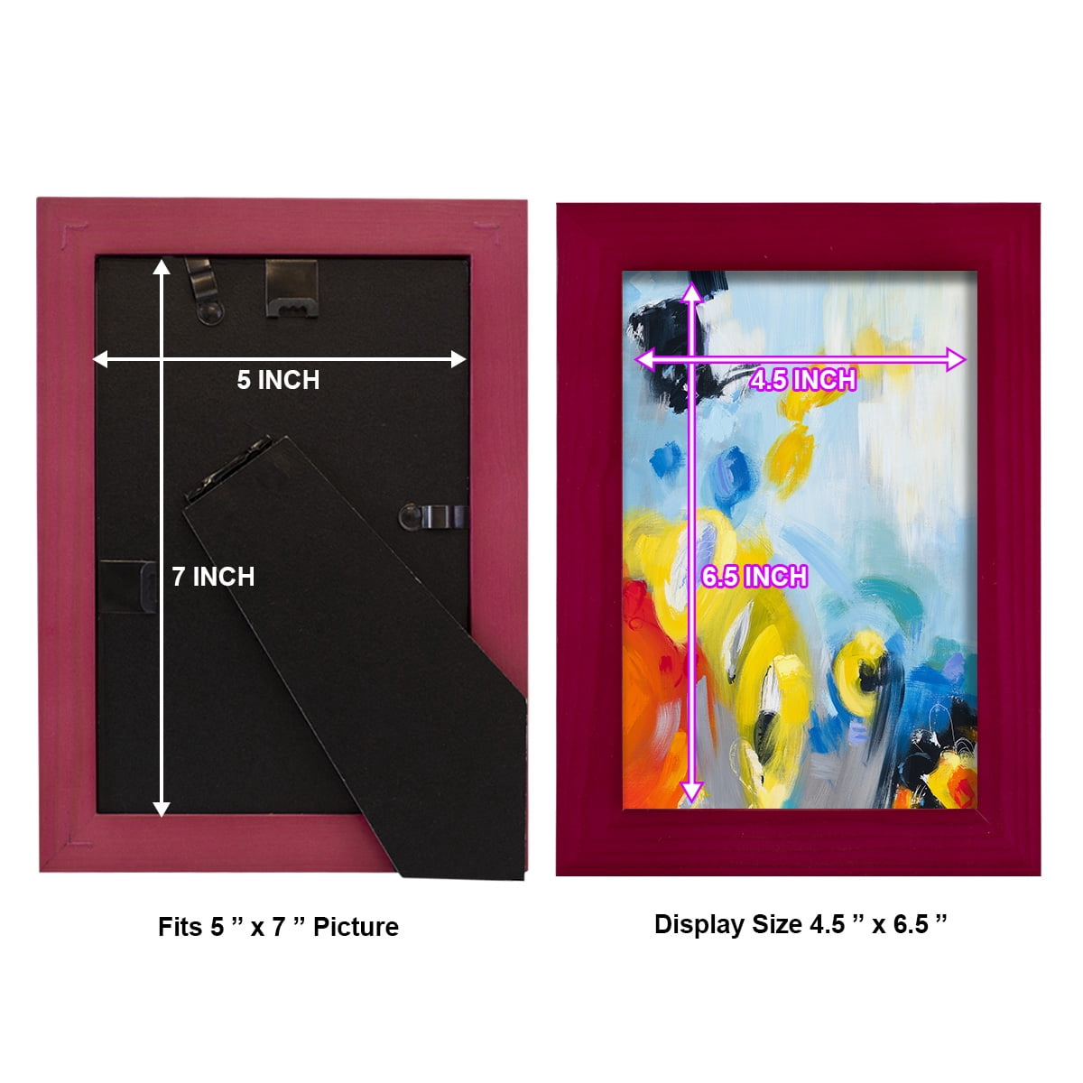 In the Loop III -Framed Print w/glass-Cherry Red
