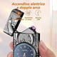 thumbnail image 2 of USB Rechargeable Electric Lighter, Type-C Plasma Arc Lighter, Windproof Candle Lighter with LED, Cool Men's & Women's Gift, 2 of 5