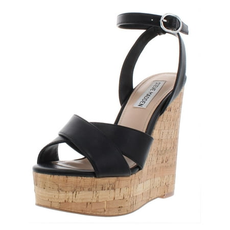 steve madden cork wedge heels