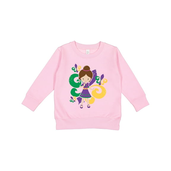 Inktastic Mardi Gras Girl Toddler Sweatshirt