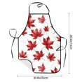 thumbnail image 2 of Anti-Fouling Belt Pocket Elasticated Apron - Non-Slippery Non-Fading Non-Shrinking Non-Crinkly Water-Repellent Maple Leaves, 2 of 8