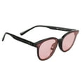 thumbnail image 3 of Gafas de sol para mujer Nikou elegantes ligeras con protección UV montura negra lentes rosas 5822 C2, 3 of 15