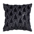thumbnail image 2 of Taotanxi Christmas Pillow Covers 18x18 inch Set of 1 Xmas Decorations Soft Plush Faux Fur Wool Beige Christmas Tree Throw Pillow Cases Winter Holiday Decor for Sofa Living Room, 2 of 2