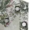 thumbnail image 4 of Ambesonne Vintage Grommet Curtain, Retro Bloom Exotic Leaves, 50"x63", Reseda Green and Rose, 4 of 5