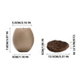 thumbnail image 2 of Xihbxyly Cuenco de Cerámica, Plato Ovalado para Postres, Apto para Microondas, Diseño Único de Nido de Pájaro, Ideal para Cocina Doméstica, Vajilla de Restaurante, Ideal para Yogur y Postres., 2 of 7