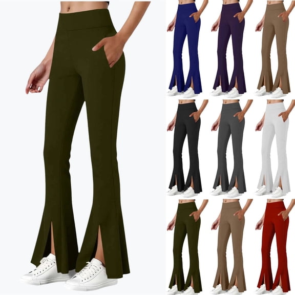 Vibrex Leggings for Women High Waisted,Women's High Waist Solid Color Hip Lifting Exercise Fitness Tight Yoga Pants Leggings Compression Pants