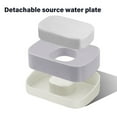 thumbnail image 6 of 2Pcs Soap Dish Holder with Drain Tray, Wall Mounted Soap Dish, Soap Sponge Holder for Shower Wall No Drilling, Travel Soap Container Box for Bathroom Shower KitchenStyle:Style 3;, 6 of 6