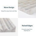 thumbnail image 4 of Soap Holder, Marble Soap Dish for Shower, Bar Soap Holder with Water Ripple Design, Easy Cleaning Soap Saver for Kitchen Sink，Bathroom, Executive Greek Natural Stone Soap Tray(Agiax), 4 of 6