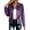Purple, variant on Gytharion Women's Faux Suede Shirt Jackets Button Front Turn Down Collar Jackets Long Sleeve Solid Color Casual Jackets with Pockets