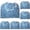 Blue 6PCS, variant on Adult Bib Blue Cloth Elderly Towel Soft And Comfortable Adult Eating Bib Can Be, 30x18 inch, Blue 2PCS