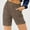 Brown, variant on Cargo Shorts for Women Elastic High Waist Summer Shorts Button Straight-Leg Bermuda Shorts with Multi-Pocket Pink M