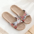 thumbnail image 2 of JeashCHAT Women's Fashion Slippers Summer Beach Shoes Non-Slip Indoor House Slippers Casual Slides Slip On Flat Sandals, 2 of 5