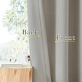 thumbnail image 5 of NICETOWN Linen Curtains & Drapes for Living Room 84 inch Length 2 Panels, Pinch Pleated Heat/Light Blocking Room Darkening Curtains Thermal Insulated Window Drapes for Bedroom, Angora, W50 x L84, 5 of 10