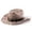 Coffee, variant on Wide Brimmed Sun Hats for Women Western Cowboy Suede Top Hat