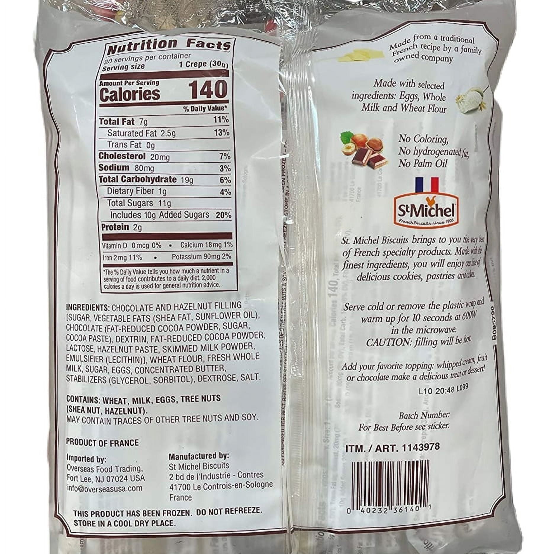 St. Michel Chocolate French Crepes 21.2 Ounce (20 Count)