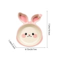 thumbnail image 3 of WWG Kids Easter Bunny 3-Compartment Feeding Plate Toddler Baby Solid Food Tray with Long Ears Melamine Snack Dish for Weaning Meals and Everyday Use 9.72 Inches, 3 of 6
