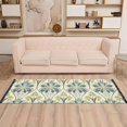 thumbnail image 2 of Yayeee Runner Rug for Bedroom 2'x6' Machine Washable Hallway Non Slip Mat, Beige Floral Pattern, 2 of 8